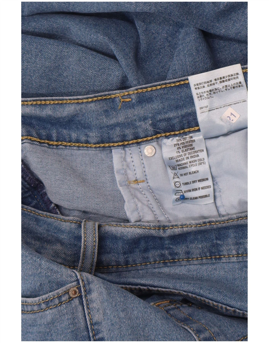 Ανδρικό τζιν Levi's Straight W34 L28 Blue Cotton