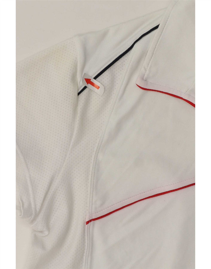 Ανδρικό γραφικό μπλουζάκι Asics Top μεσαίο λευκό ριγέ πολυαμίδιο Sports