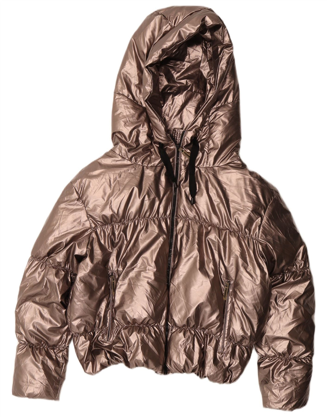 Carrera Γυναικείο μπουφάν με κουκούλα με επένδυση UK 14 από μεσαίο χρυσό πολυεστέρας