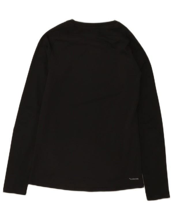 Adidas Boys Climacool Top μακριά μανίκια 11-12 ετών μαύρο πολυεστέρα