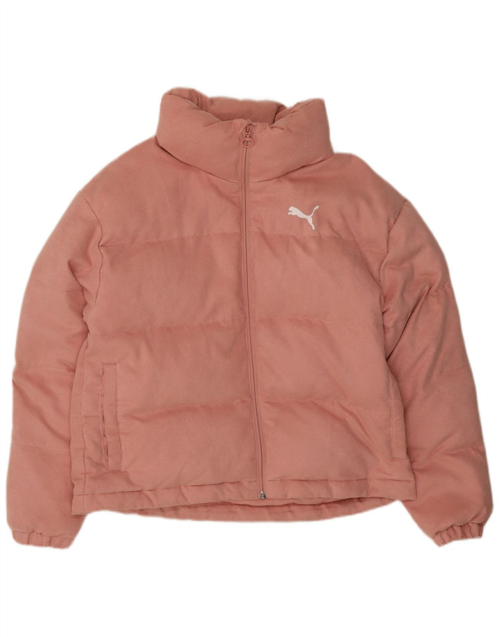 Puma Γυναικείο μπουφάν με επένδυση UK 14 Medium Pink Polyester