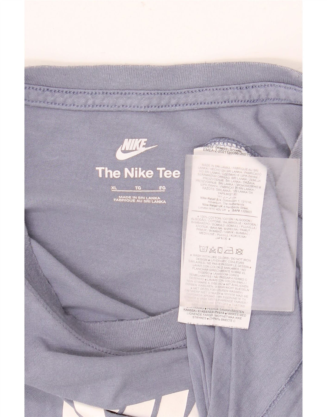 Ανδρικό γραφικό μπλουζάκι Nike XL Μπλε βαμβακερό