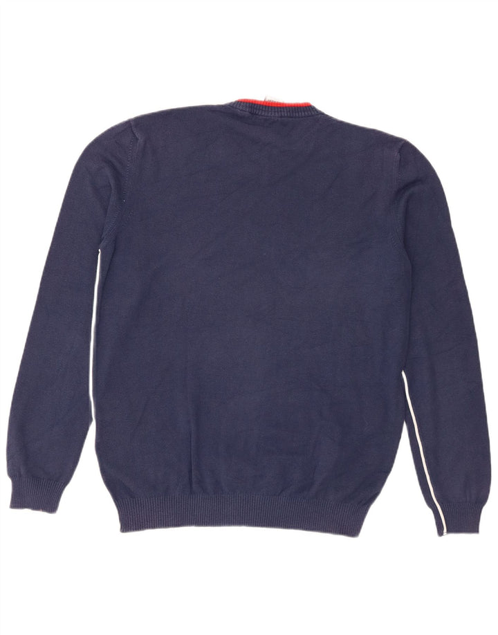 Ανδρικό πουλόβερ Murphy & Nye Sailmakers V-Neck Jumper Μεγάλο Navy Blue από βαμβάκι