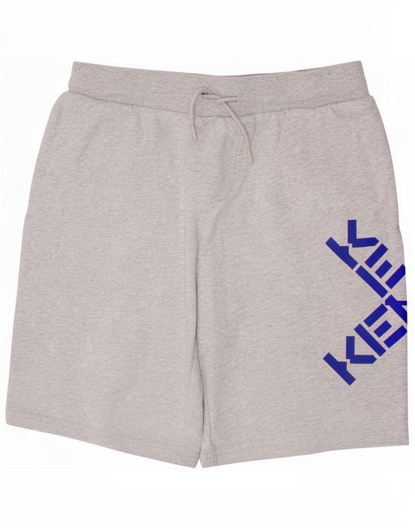 Γραφικό αθλητικό σορτς Kenzo Boys 11-12 ετών, βαμβακερό σε γκρι φλύκταινες