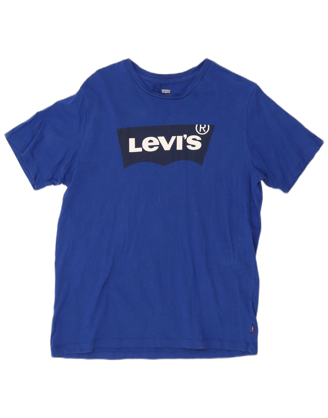 Γυναικείο γραφικό μπλουζάκι Levi's Top UK 14 μεσαίο μπλε βαμβακερό
