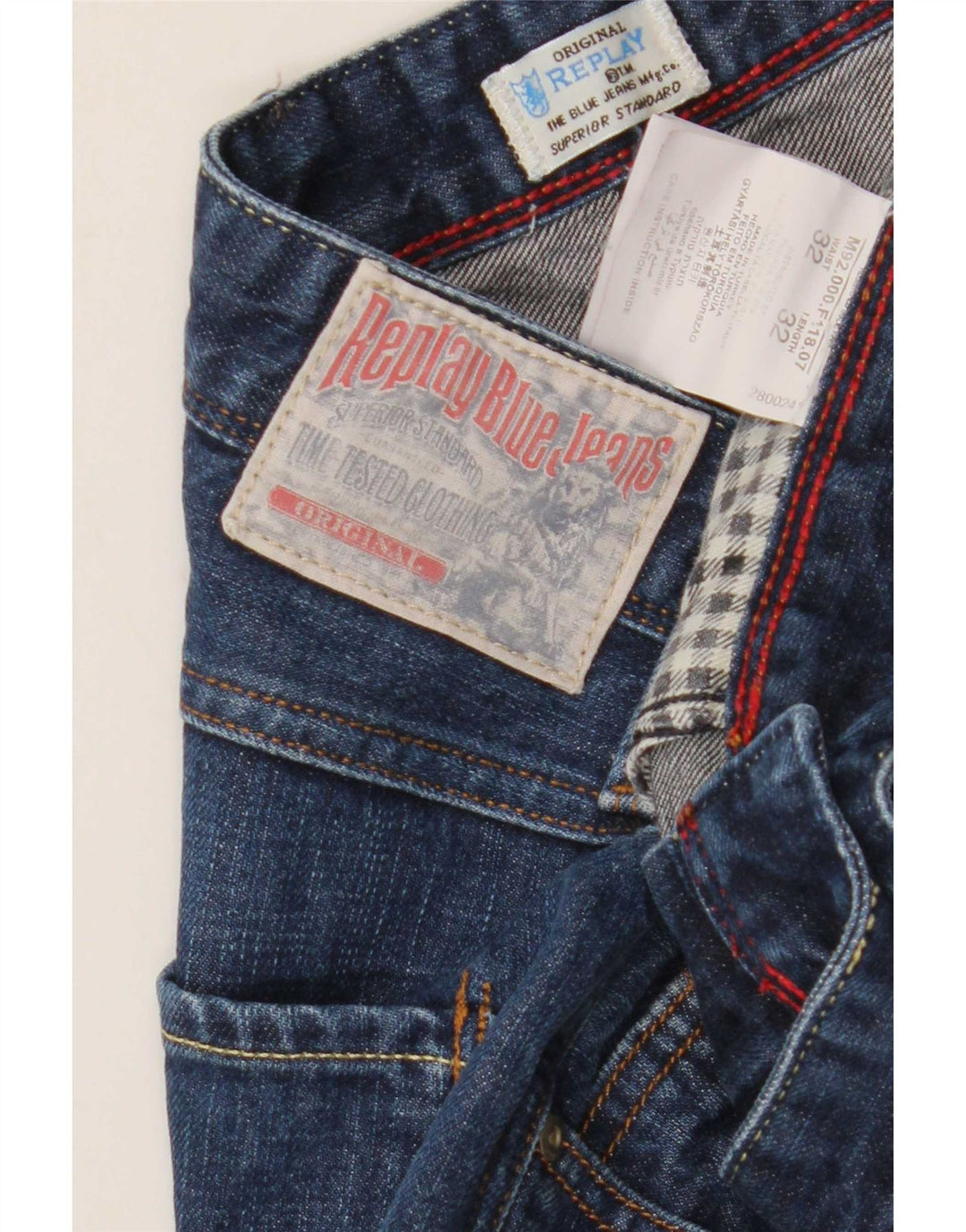 Replay Ανδρικό Slim Jeans W32 L32 Blue Cotton