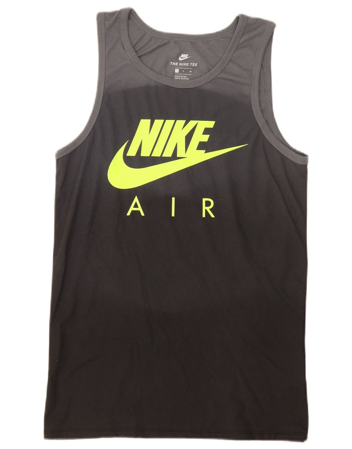 Ανδρικό αθλητικό κοψίδι γραφικό γιλέκο Nike Small Black Colourblock Πολυεστέρας