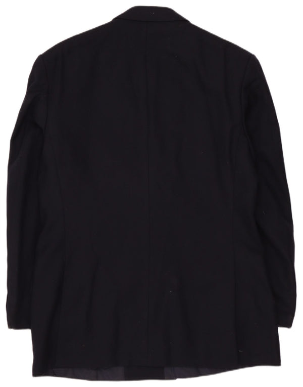 St Michael Ανδρικό σακάκι με διπλό στήθος UK 38 Medium Navy Blue Wool