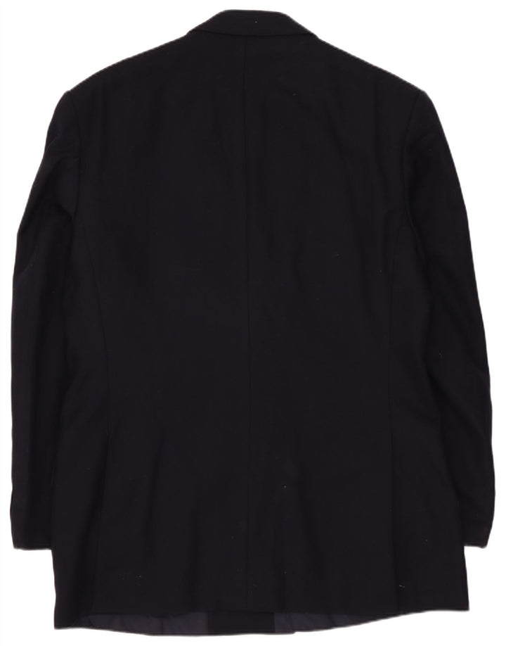 St Michael Ανδρικό σακάκι με διπλό στήθος UK 38 Medium Navy Blue Wool