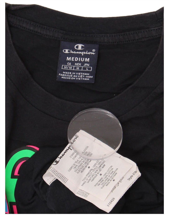 Ανδρικό γραφικό μπλουζάκι Champion Top Medium Navy Blue βαμβακερό