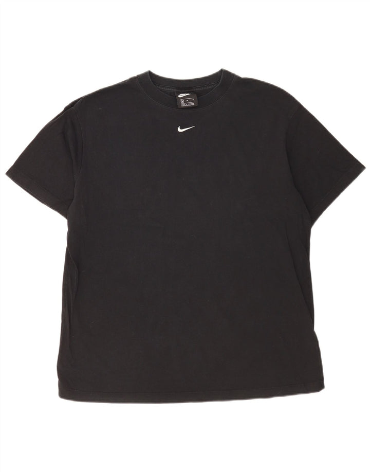 Ανδρικό μπλουζάκι Nike, μεσαίο μαύρο βαμβακερό