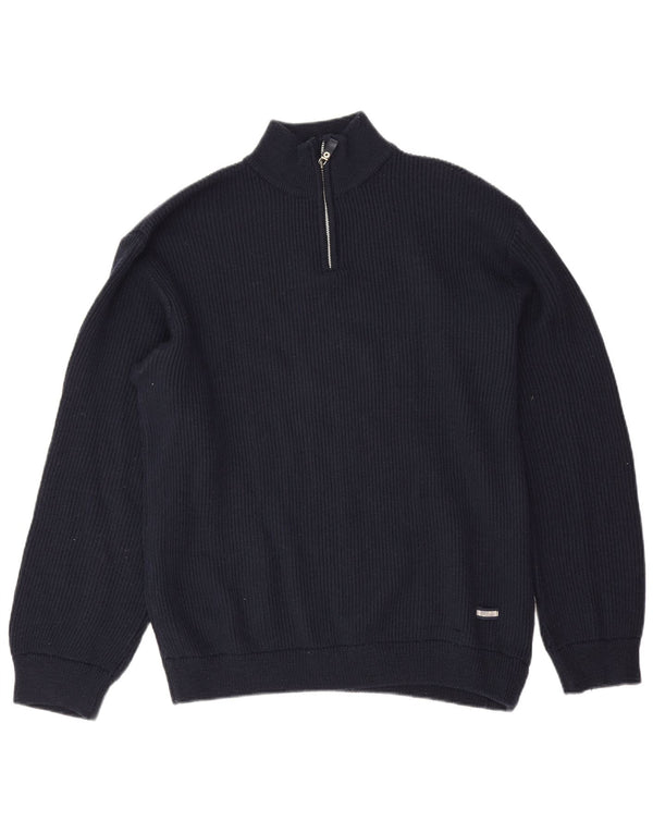 Ανδρικό πουλόβερ Fila με φερμουάρ XL Navy Blue