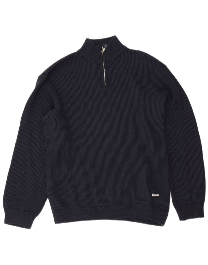 Ανδρικό πουλόβερ Fila με φερμουάρ XL Navy Blue