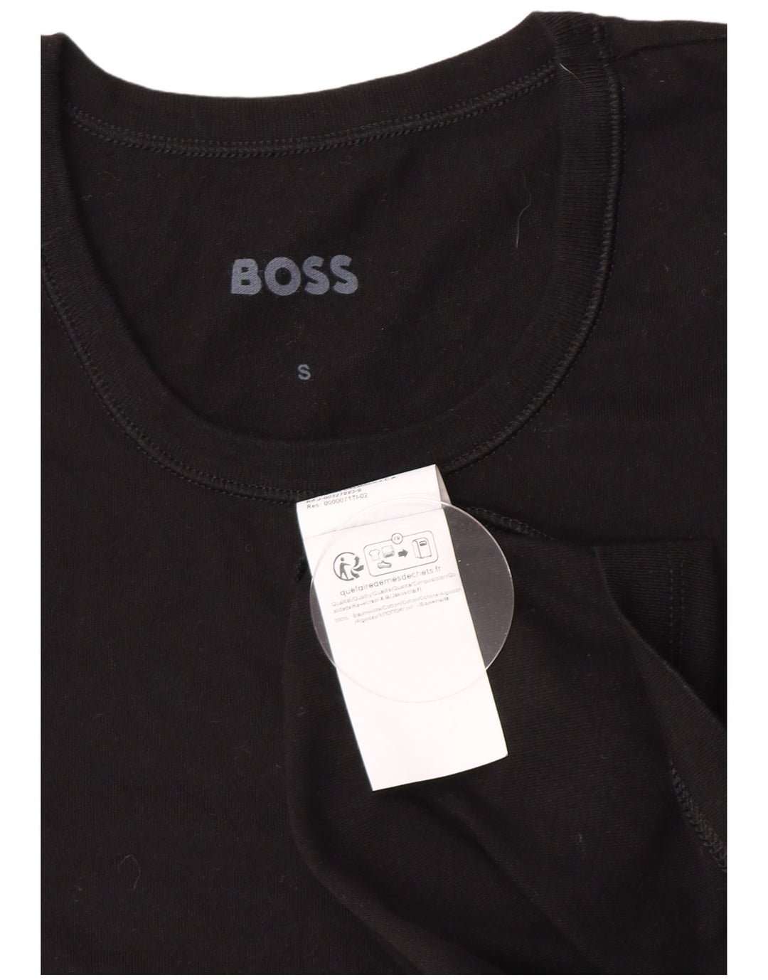 Ανδρικό T-Shirt Hugo Boss Top Μικρό μαύρο βαμβακερό