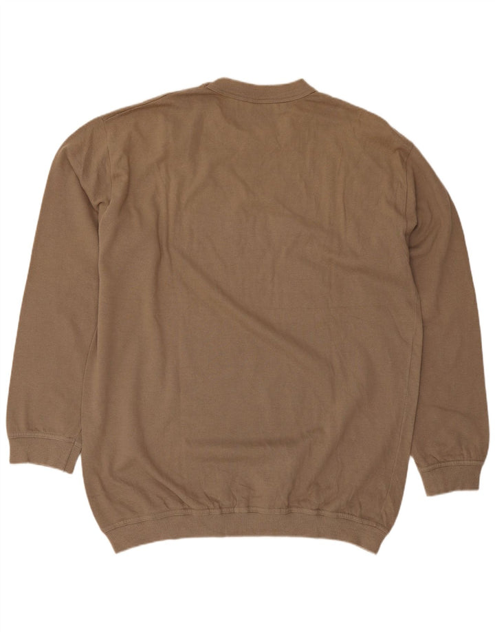 Ανδρικό γραφικό φούτερ Fila Jumper Μεγάλο Μπεζ Βαμβακερό
