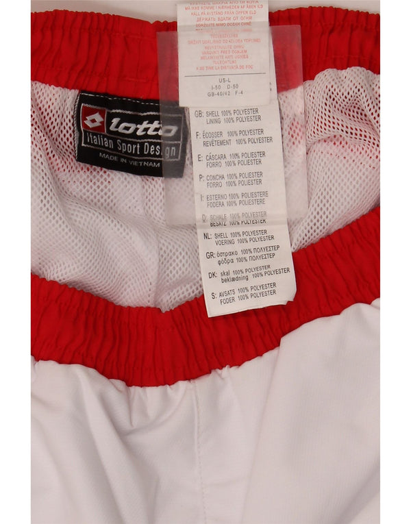 Ανδρική φόρμα Lotto Capri Παντελόνι UK 40/42 Large White Colourblock