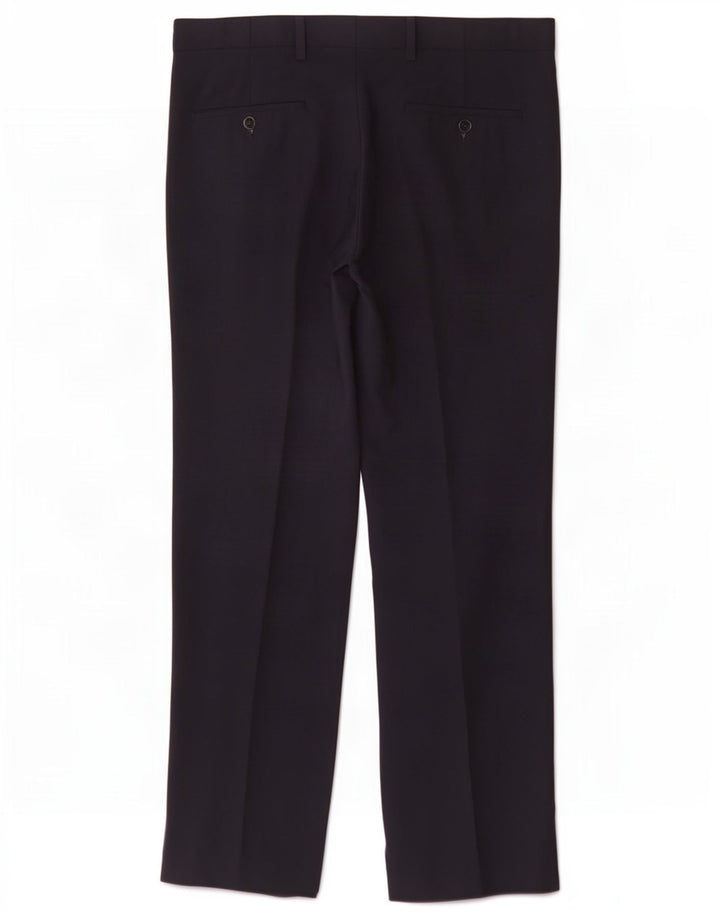 Marks & Spencer Ανδρικό κανονικό παντελόνι Chino W34 L31 Navy Blue Polyester