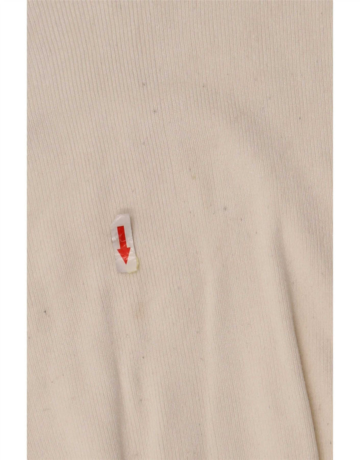 Marks & Spencer Γυναικεία αμάνικη μπλούζα τοπ UK 14 Medium Off White Viscose