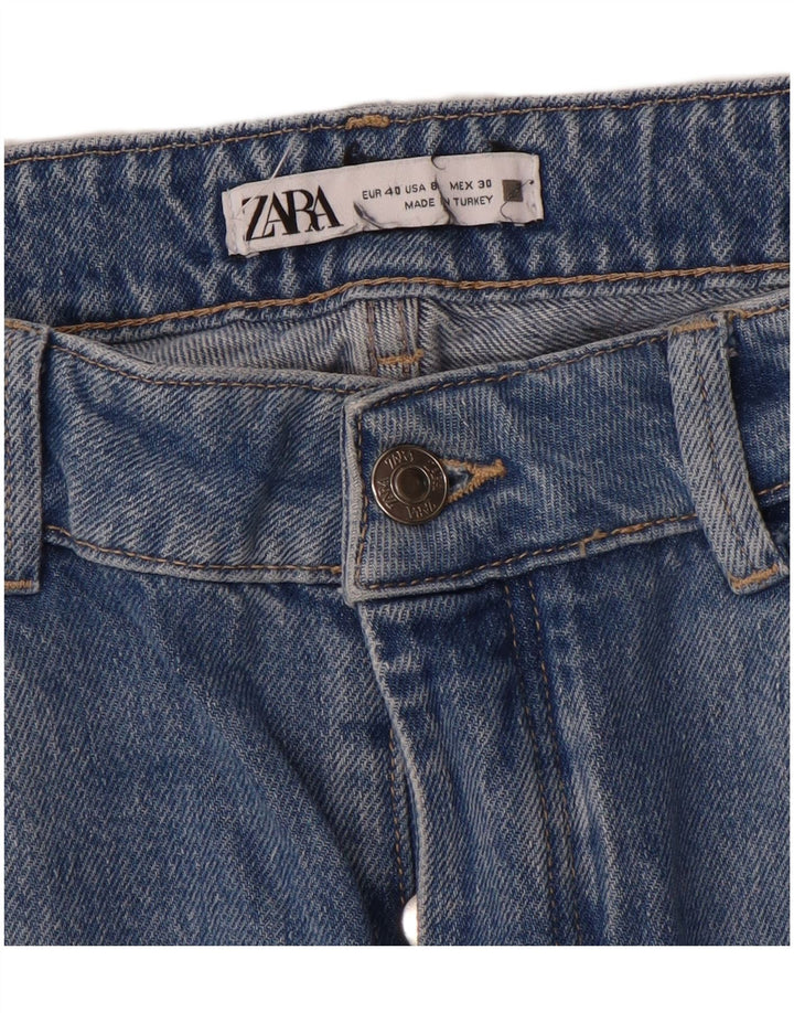 Zara Γυναικείο Straight Jeans EU 40 Medium W30 L32 Blue