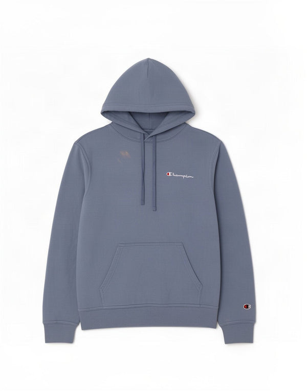 Champion Ανδρικό Hoodie Jumper Μικρό Μπλε Βαμβακερό