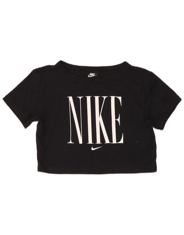 Γυναικείο κοντομάνικο μπλουζάκι Nike γραφικό μπλουζάκι UK 12 μεσαίο βαμβακερό