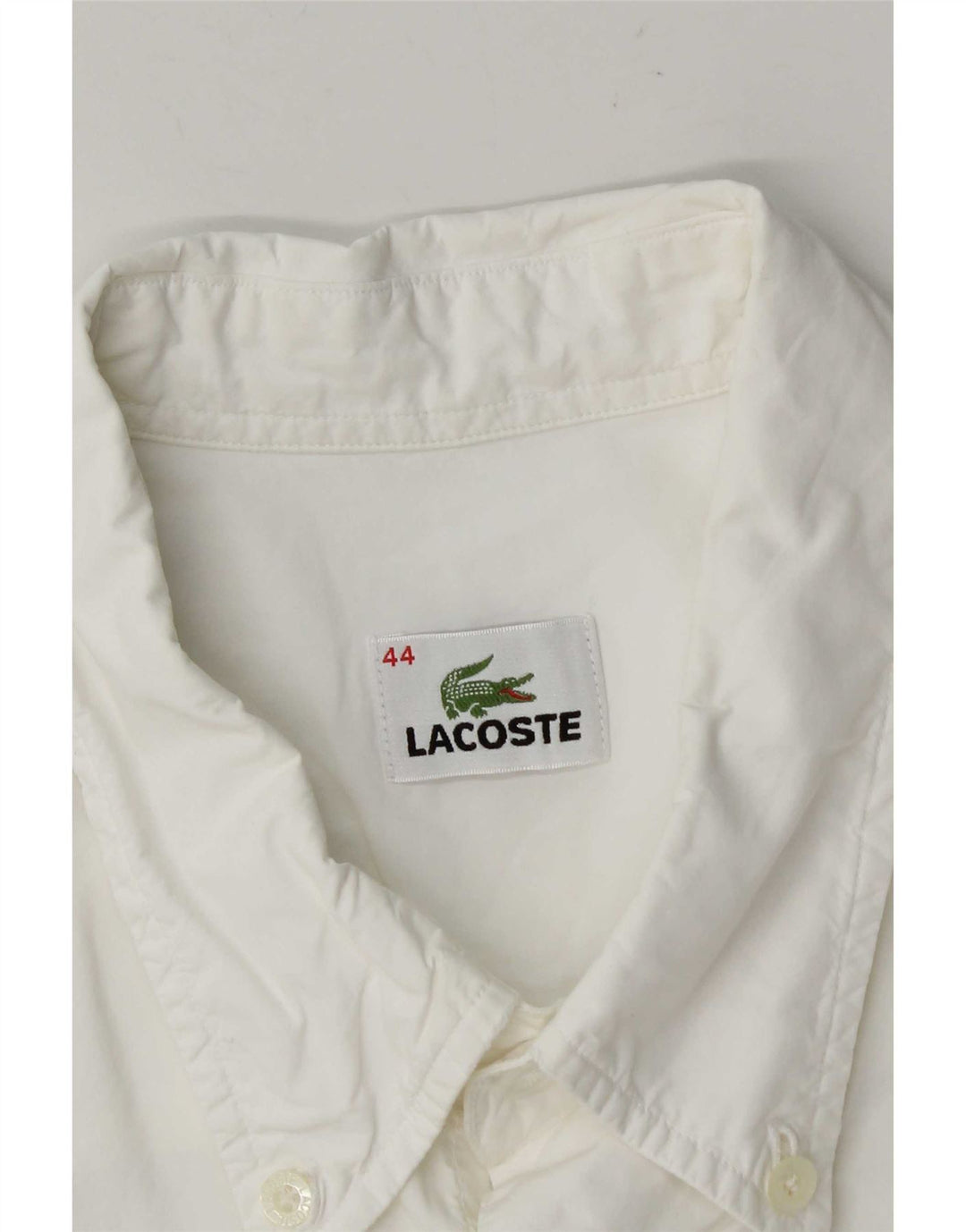 Ανδρικό κοντομάνικο πουκάμισο Lacoste 44 XL Λευκό