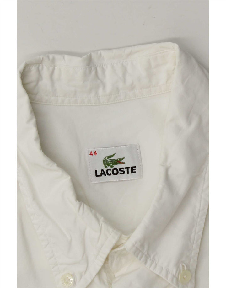 Ανδρικό κοντομάνικο πουκάμισο Lacoste 44 XL Λευκό