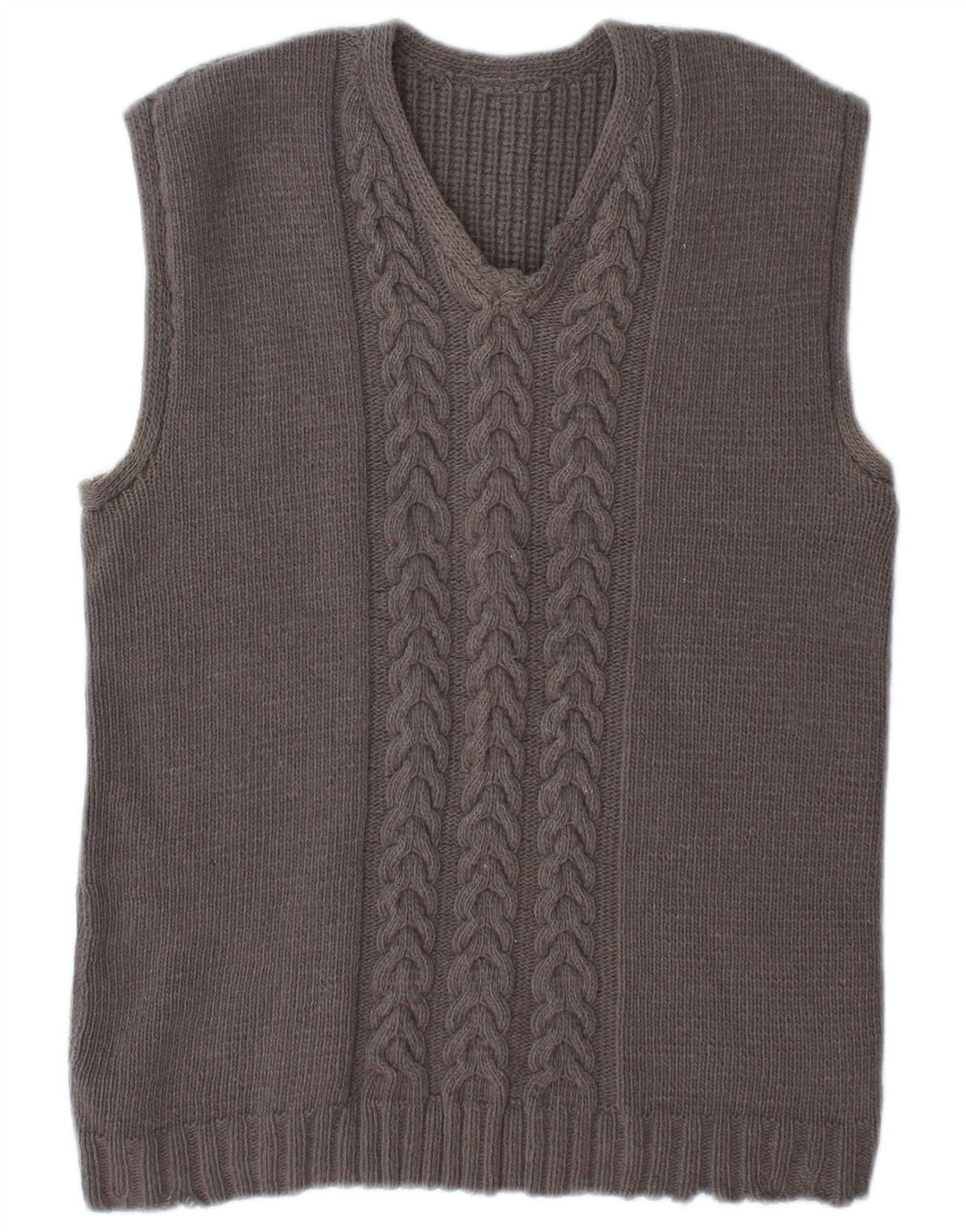 Vintage γυναικείο γιλέκο Tank Top UK 14 Medium Grey