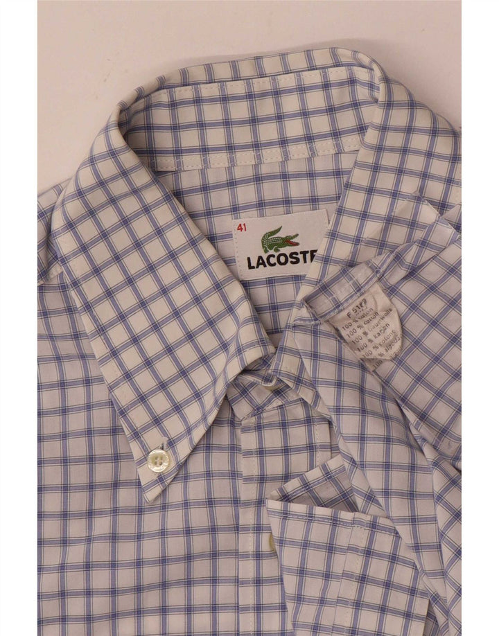 Ανδρικό πουκάμισο Lacoste Νούμερο 41 Large Blue Check Cotton
