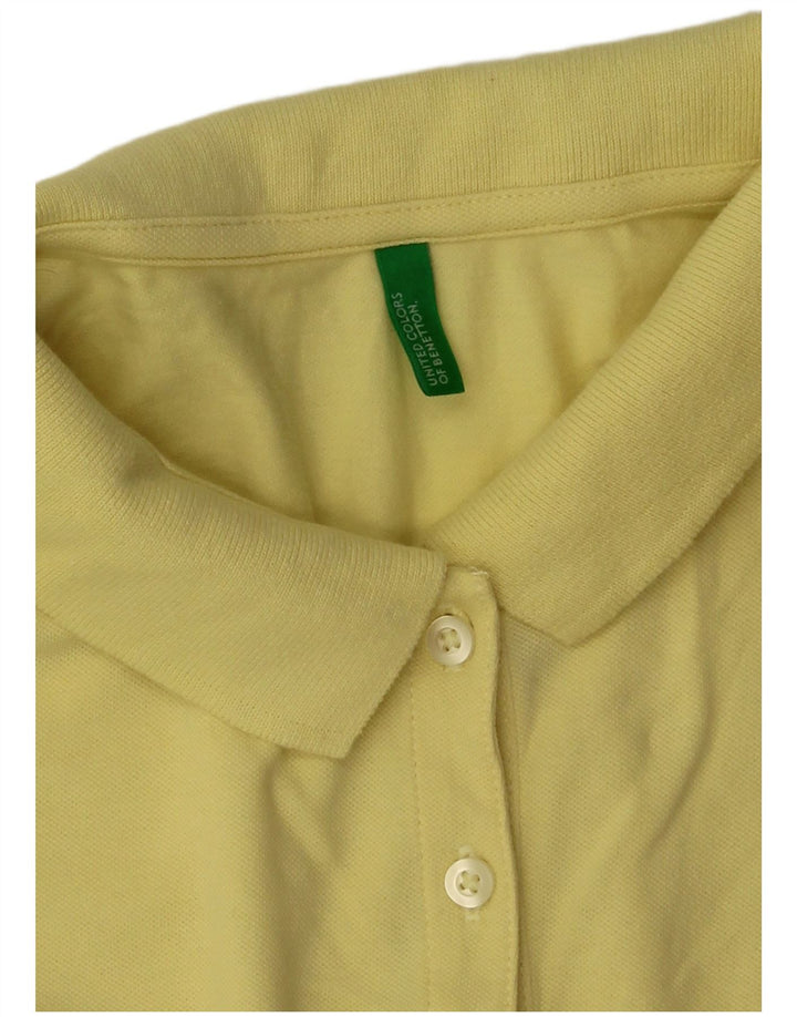 Γυναικείο μπλουζάκι πόλο Benetton UK 12 Medium Yellow