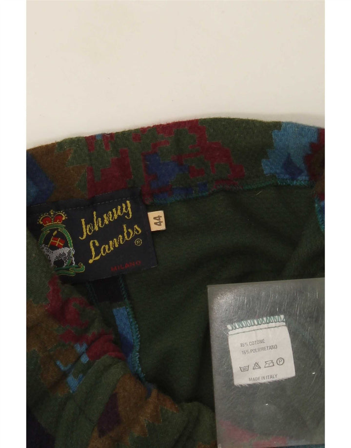 Johnny Lambs Γυναικεία Μίνι Φούστα IT 44 Medium W30 Green Geometric Aztec