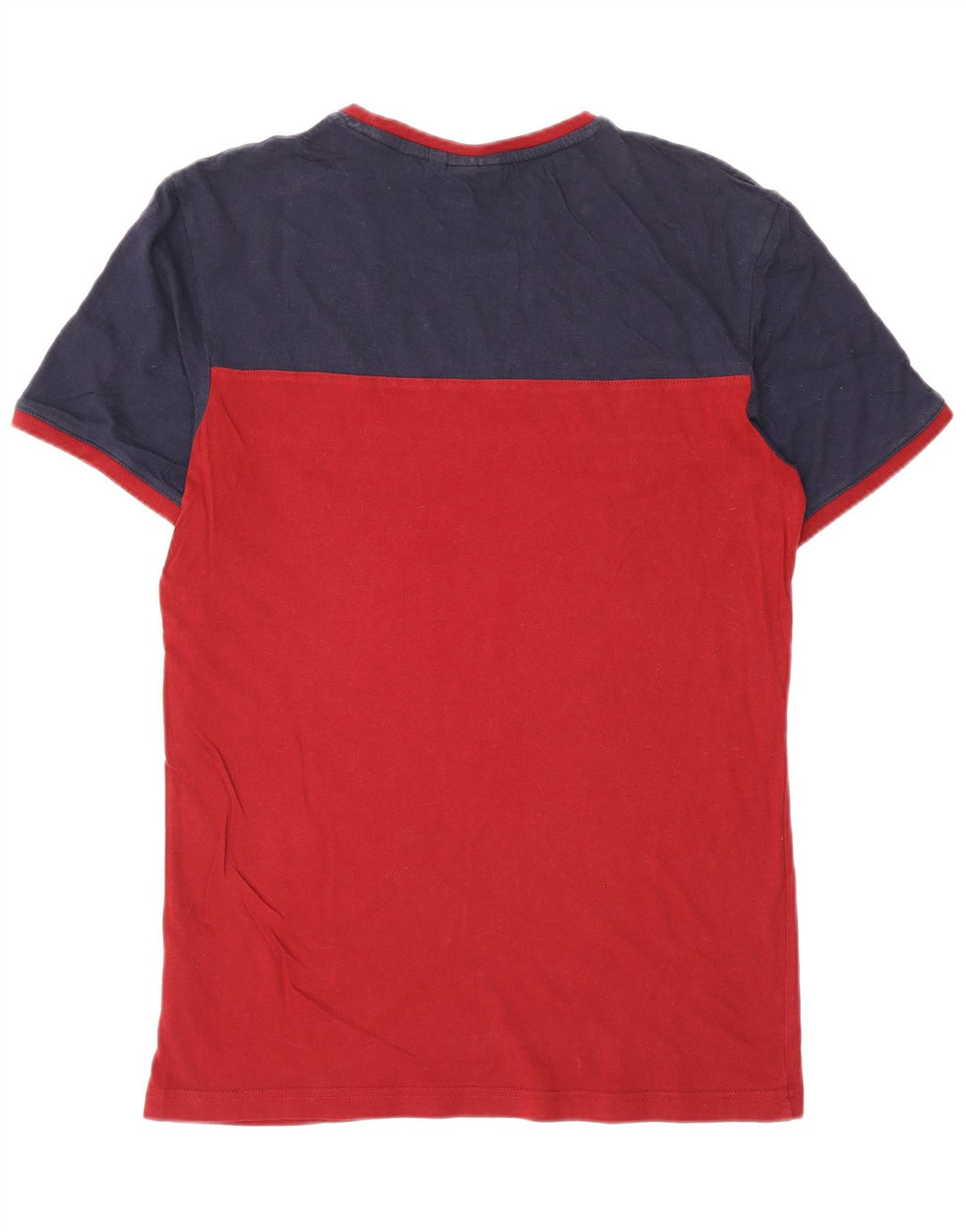 Ανδρικό T-Shirt Fila Top Small Red Colourblock Βαμβακερό