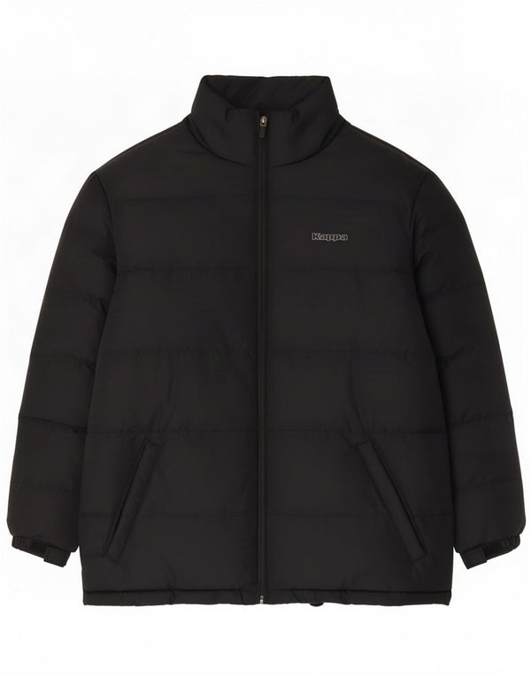 Μπουφάν Kappa Boys Graphic Padded Jacket 13-14 Years 2XL Black Polyester