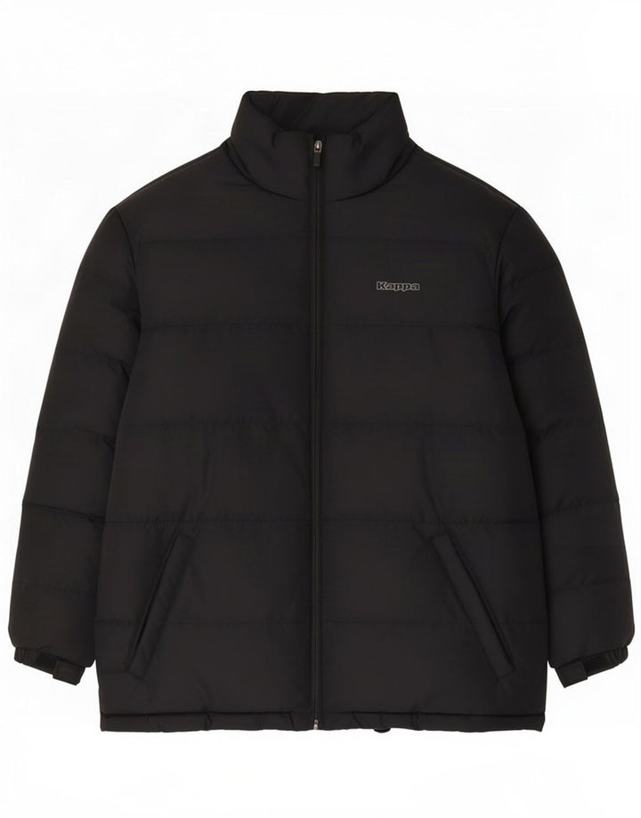 Μπουφάν Kappa Boys Graphic Padded Jacket 13-14 Years 2XL Black Polyester