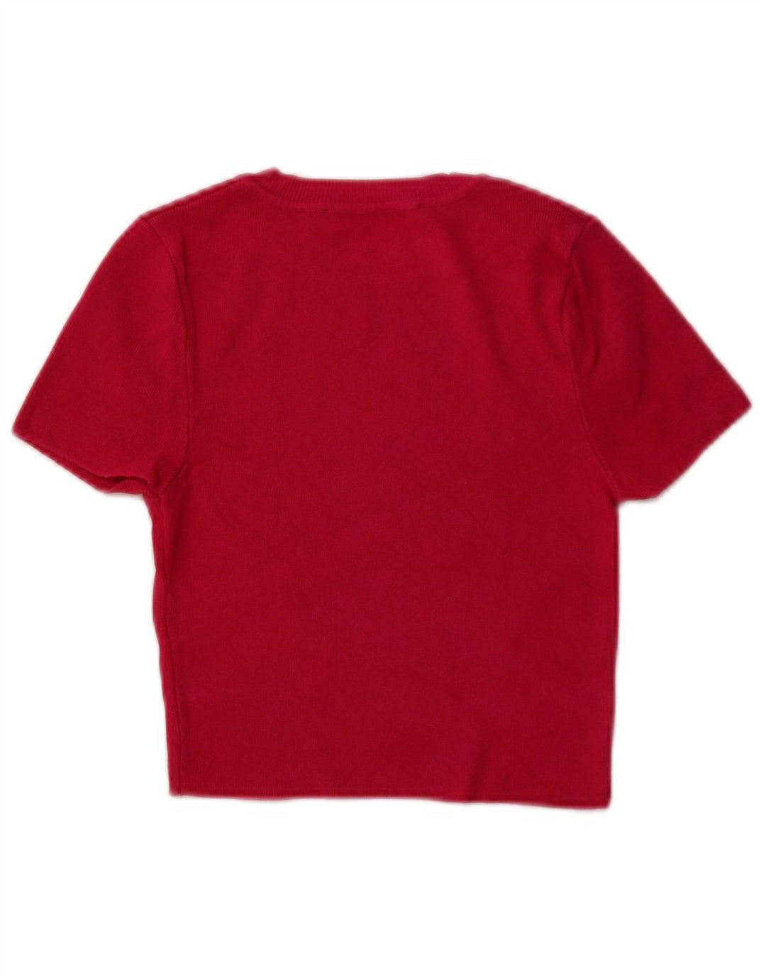 Γυναικείο κοντομάνικο ZARA πουλόβερ με λαιμόκοψη UK 8 Small Pink