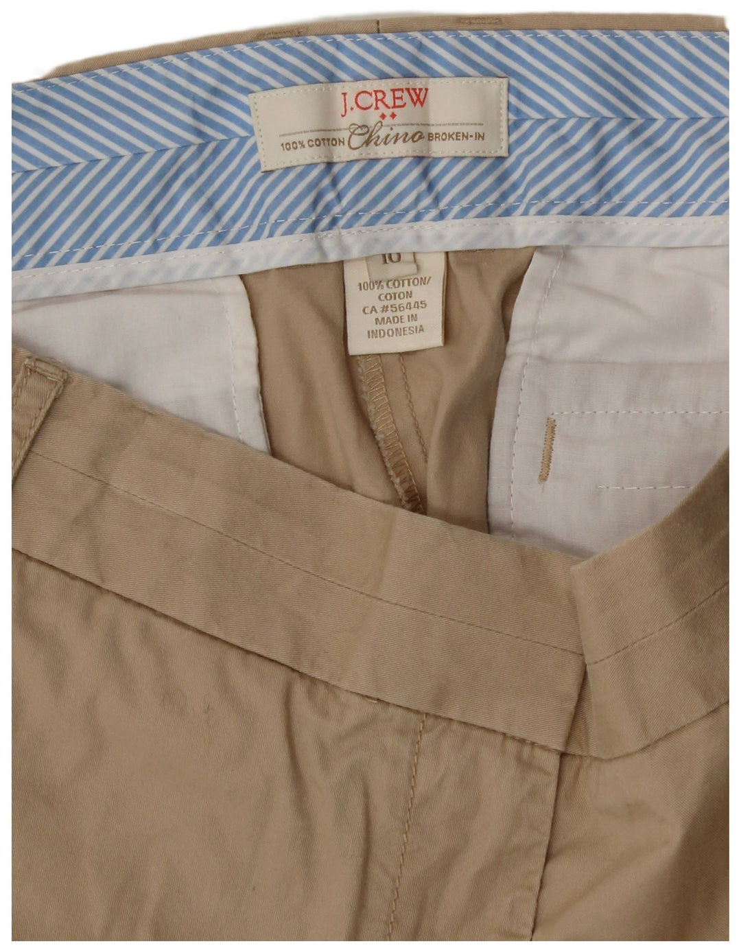 Γυναικείο J. Crew Broken In Chino Short US 10 Large W34 Beige Cotton
