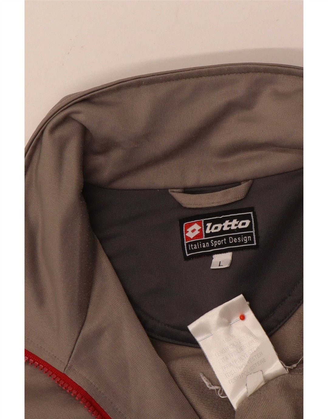 Ανδρική αθλητική φόρμα Lotto Top Jacket Large Grey Polyester