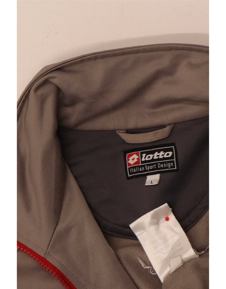 Ανδρική αθλητική φόρμα Lotto Top Jacket Large Grey Polyester