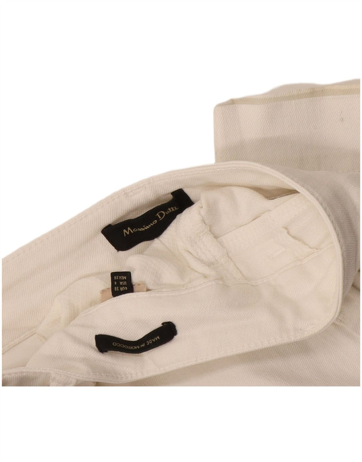 Massimo Dutti Γυναικείο Cropped Jeans EU 38 Small W28 L25 White