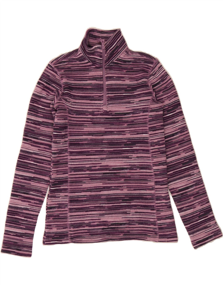 MOUNTAIN WAREHOUSE Womens Sweatshirt Jumper UK 8 Small  Purple Striped Vintage Mountain Warehouse and Second-Hand Mountain Warehouse from Messina Hembry 