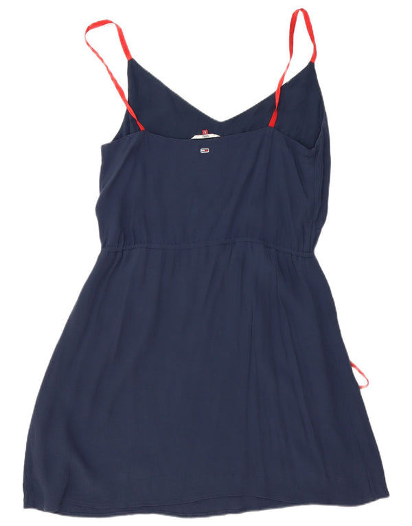 TOMMY HILFIGER Γυναικείο Slip Dress UK 14 Large Navy Blue Viscose