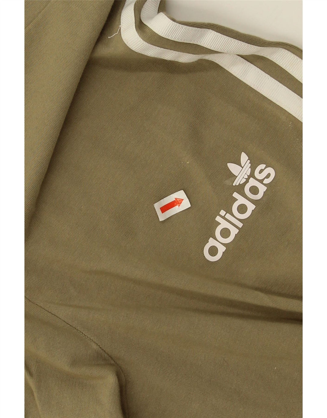 Γυναικείο κολάν Adidas UK 12 μεσαίο χακί βαμβάκι