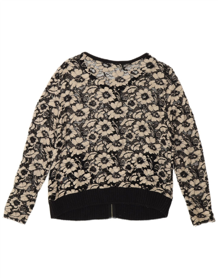 MINT VELVET Γυναικεία See Through Cardigan Top 14 μεσαία μαύρη βισκόζη