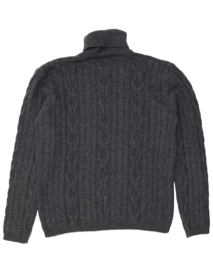 CALVIN KLEIN JEANS Γυναικείο πουλόβερ υπερμεγέθη ρολό πουλόβερ UK 18 XL Γκρι