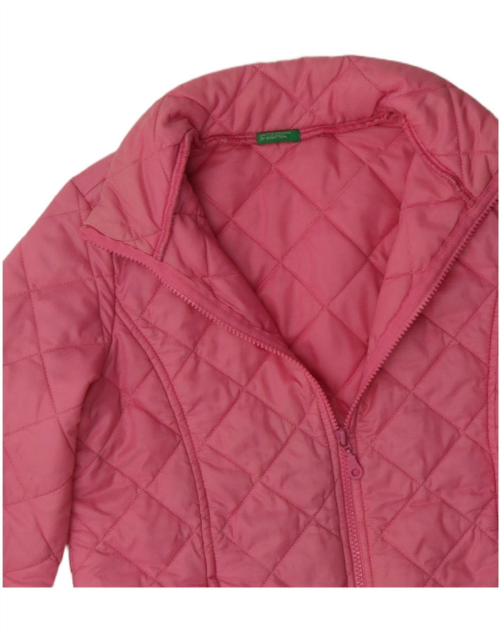 BENETTON Γυναικείο καπιτονέ μπουφάν UK 8 Small Pink