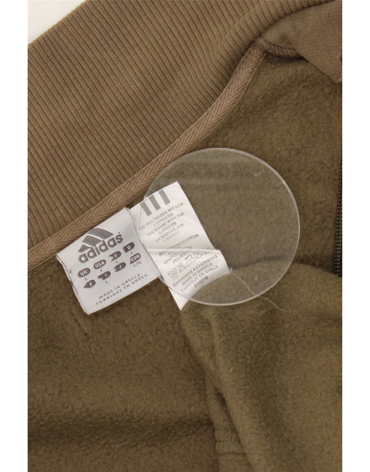 Ανδρική φόρμα Adidas Top Jacket Μεγάλο Χακί Βαμβακερό