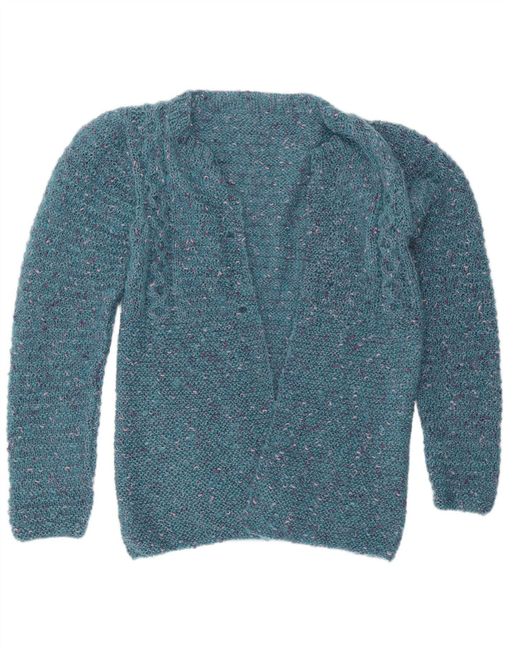 Vintage Γυναικείο ανοιχτό πουλόβερ UK 12 Medium Blue Flecked