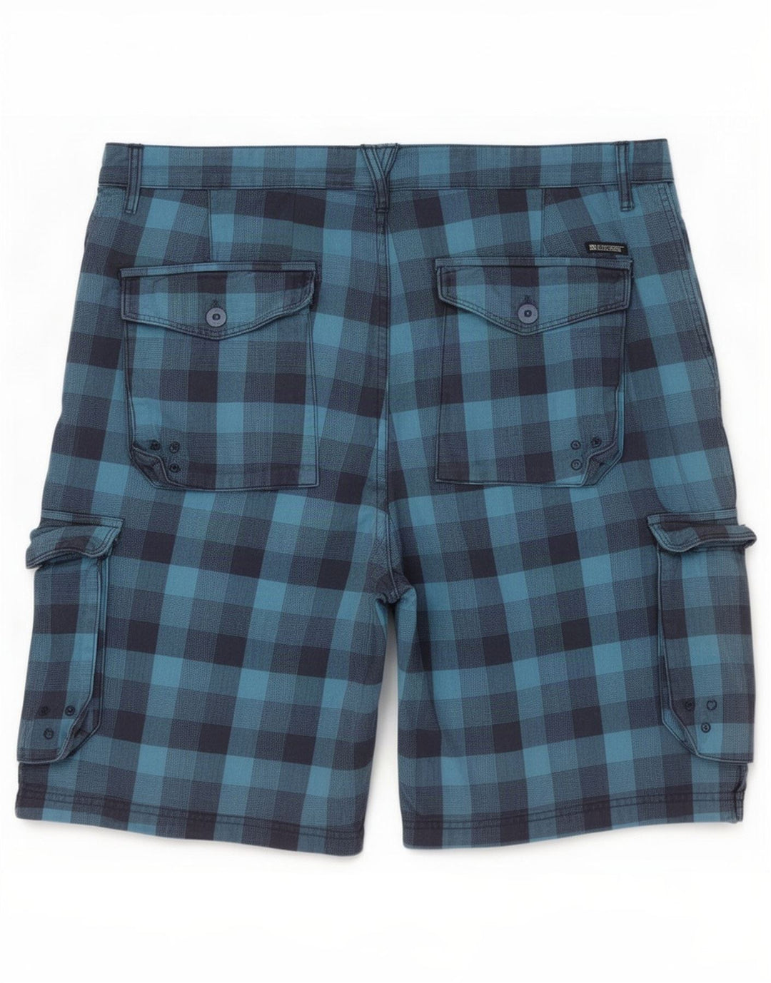 Ανδρικό σορτς Cargo DC W38 XL Blue Check Cotton