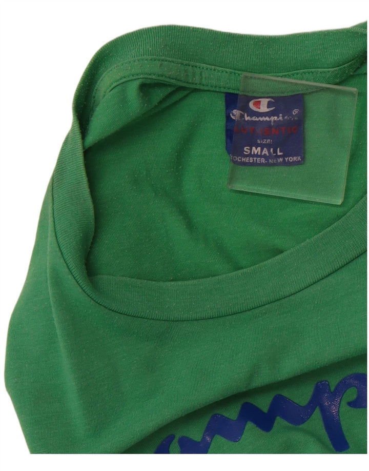 CHAMPION Ανδρικό γραφικό T-Shirt Top Μικρό Πράσινο