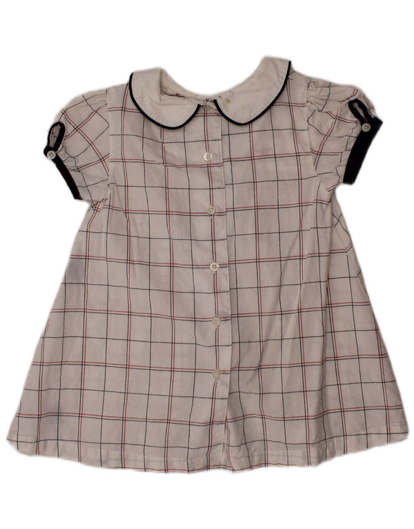 TOMMY HILFIGER Baby Girls A-Line φόρεμα 12-18 μηνών White Check Cotton